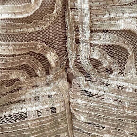 Jessica Howard Evenings Halter Cocktail Dress Satin Embellished Size 8 *Flaw* - Picture 7 of 16